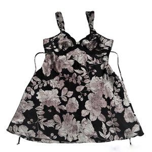Sexy floral women's nightgown, size M